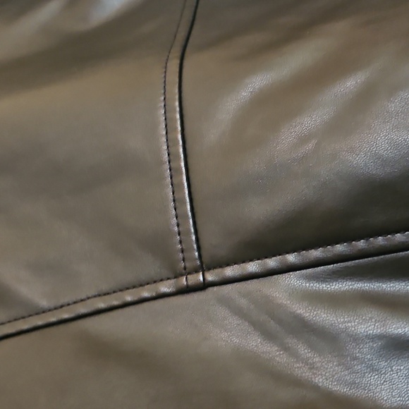 Nine West Size XL Black Faux Leather Jacket - Picture 9 of 10